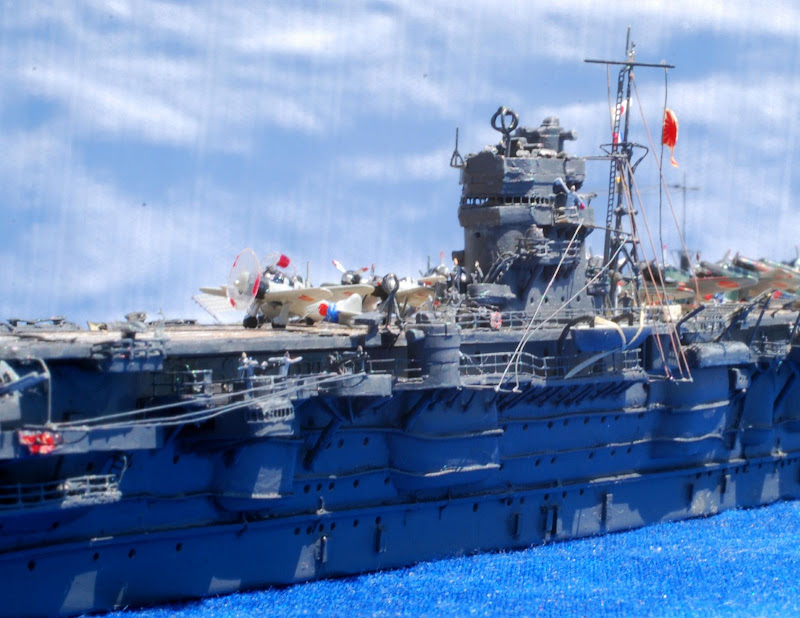 1/200 ペーパークラフト 空母飛龍 製作 あと一頑張り
